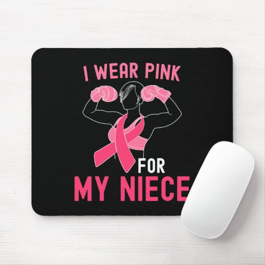 Ich trage Rosa für meine Nichte - Unterstützung vo Mousepad (Mit Mouse)