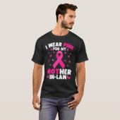 Ich trage Rosa für meine Schwiegermutter am Brustk T-Shirt (Vorne ganz)