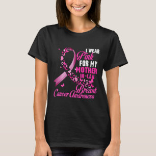 Ich trage Rosa für meine Schwiegermutter Brustkreb T-Shirt
