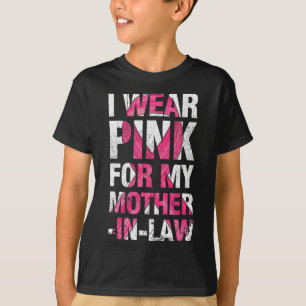 Ich trage Rosa für meine Schwiegermutter-Brustkreb T-Shirt