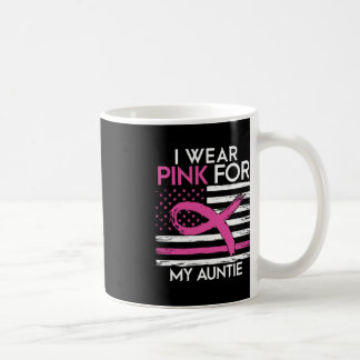 Ich trage Rosa für meine Tante Brustkrebs Awarenes Kaffeetasse