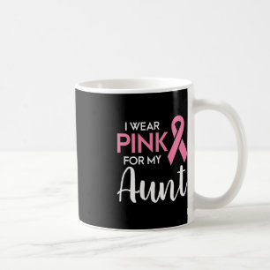 Ich trage Rosa für meine Tante Brustkrebs Awarenes Kaffeetasse