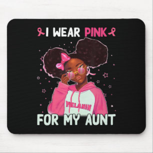 Ich trage Rosa für meine Tante Brustkrebs Awarenes Mousepad