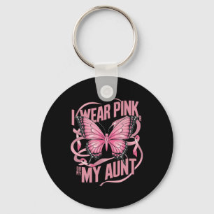 Ich trage Rosa für meine Tante Brustkrebs-Bewussts Schlüsselanhänger