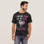 Ich trage Rosa für meine Tante Brustkrebsüberlebni T-Shirt (Vorne ganz)