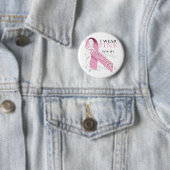 Ich trage Rosa für meine Tochter Button (Beispiel)