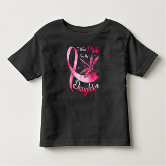 Ich trage Rosa für meine Tochter-Drachenfliege-Bru Kleinkind T-shirt
