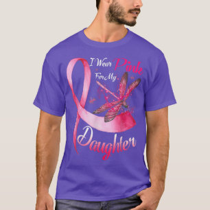 Ich trage Rosa für meine Tochter-Drachenfliege-Bru T-Shirt
