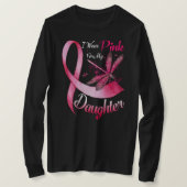 Ich trage Rosa für meine Tochter Dragonfly Pink Ri T-Shirt (Design vorne)