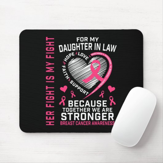 Ich trage Rosa für meine Tochter im gesetzlichen B Mousepad (Mit Mouse)