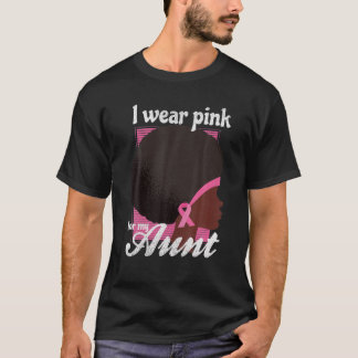 Ich trage Rosa für meine TUNT-schwarze Frauenunter T-Shirt
