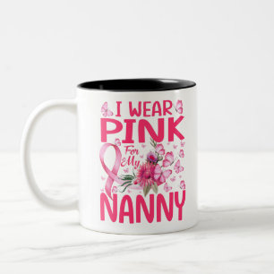 Ich trage Rosa für meinen geilen Brustkrebs Zweifarbige Tasse