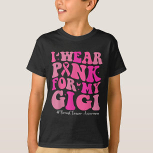Ich trage Rosa für meinen Gigi Brustkrebs-Bewussts T-Shirt