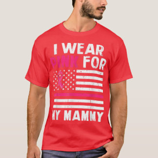 Ich trage Rosa für meinen Mamoparzinom in rosa Rib T-Shirt