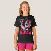 Ich trage Rosa für meinen Memaw Hummingbird Brustk T-Shirt (Vorne ganz)