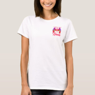 Ich trage Rosa für meinen Nana Wings Brustkrebs T-Shirt
