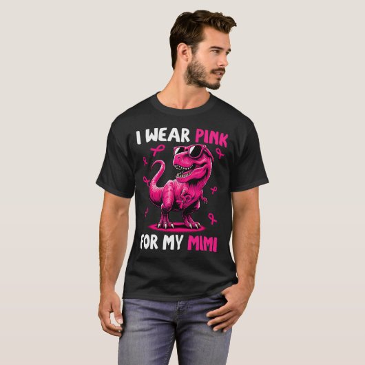 Ich trage Rosa für meinen T-rex Dinosaurier Brustk T-Shirt (Vorne ganz)