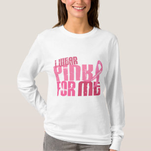 Ich trage Rosa für mich 6,4 Brustkrebs T-Shirt