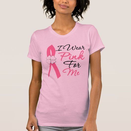 Ich trage Rosa für mich T-Shirt (Vorderseite)