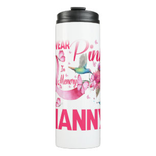 Ich trage Rosa im Gedächtnis für meinen Jungen Thermosbecher