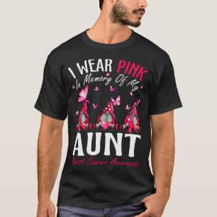 Ich trage Rosa im Gedächtnis meines Tante Brustkre T-Shirt