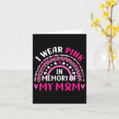 Ich trage Rosa im Gedenken an den Brustkrebs meine Karte (Gelbe Blume)