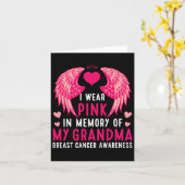 Ich trage Rosa im Gedenken an meinen Oma-Brustkreb Karte (Gelbe Blume)