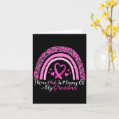 Ich trage Rosa im Gedenken an meinen Oma-Brustkreb Karte (Gelbe Blume)