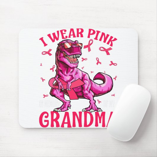 Ich trage Rosa im Gedenken an meinen Oma-Brustkreb Mousepad (Mit Mouse)