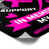 Ich trage Rosa in Erinnerung an meine Ehefrau Brus Poster (Ecke)