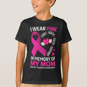 Ich trage Rosa in Erinnerung an meine Mutter Brust T-Shirt