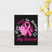 Ich trage Rosa in Erinnerung an meinen Cousin Brus Karte (Gelbe Blume)