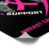 Ich trage Rosa in Erinnerung an meinen Schwester B Poster (Ecke)