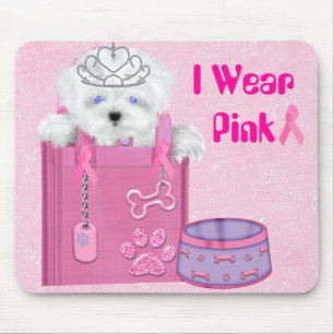 Ich trage rosa Mousepad