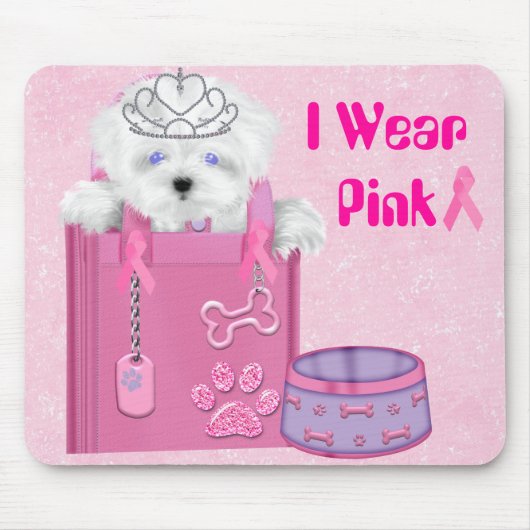 Ich trage rosa Mousepad (Vorne)