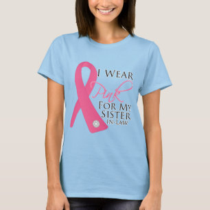 Ich trage rosa Schwägerin-Brustkrebs T-Shirt