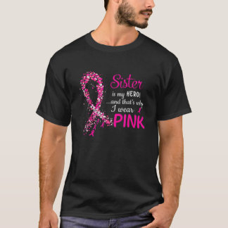 Ich trage rosa T-Shirt für meine Schwester Ribbon 