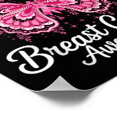 Ich trage rosa wegen Brustkrebs-Bewusstsein _1 Poster (Ecke)