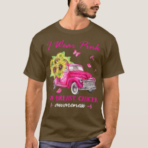 Ich trage Rosa wegen Brustkrebs Bewusstsein Sonnen T-Shirt