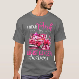 Ich trage Rosa wegen Brustkrebs und trage den T-Shirt