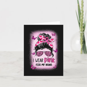 Ich trage Rosa wegen meiner Brustkrebserkrankung i Karte