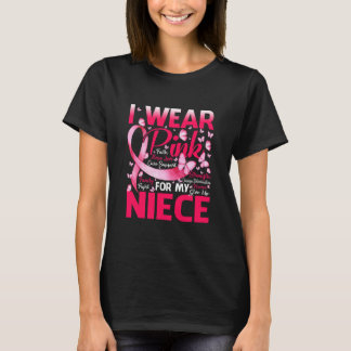 Ich trage Rosa wegen meiner Brustkrebserkrankung T-Shirt
