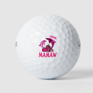 Ich trage Rosa wegen meiner Mamaw-Brustkrebs-Delph Golfball