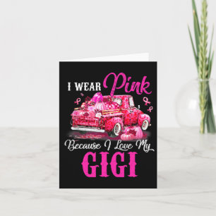 Ich trage Rosa, weil ich meine Step Mama Liebe LKW Karte