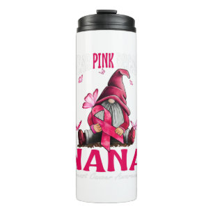 Ich trage Rosa, weil ich meinen Nana-Brustkrebs Li Thermosbecher
