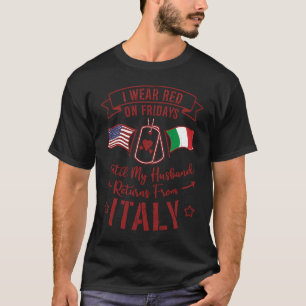 Ich trage Rot am Freitag Stationierung Mann US Sol T-Shirt