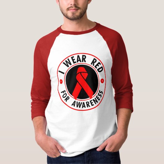 ICH TRAGE ROT… Für Bewusstsein T-Shirt (Vorderseite)