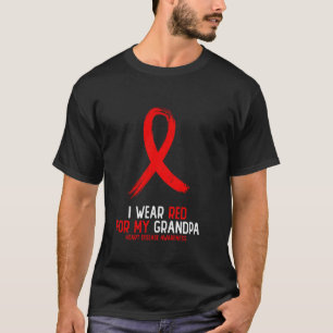 Ich trage Rot für das Bewusstsein für Herzkrankhei T-Shirt
