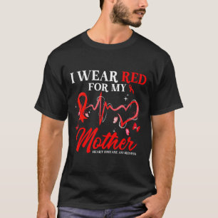 Ich trage Rot für das Bewusstsein für Herzkrankhei T-Shirt