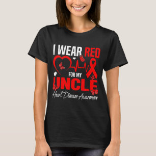 Ich trage Rot für das Bewusstsein für Herzkrankhei T-Shirt